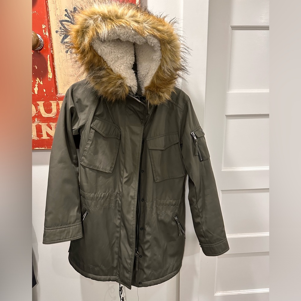 Woman’s S13 Canyon Fleece Lined Coat w/Faux Fur Trim